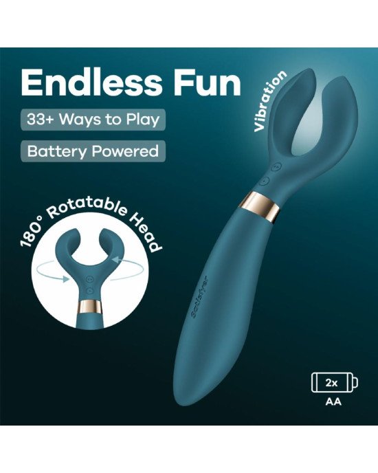 Вібратор для пар Satisfyer Endless Fun Battery Series, три мотора, багатофункціональний Вібратор для пар Satisfyer Endless Fun Battery Series, три мотора, багатофункціональний