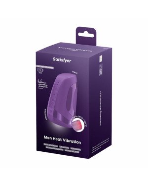Мастурбатор Satisfyer Men Heat Vibration Battery Series імітатор мінету, підігрів та вібрація