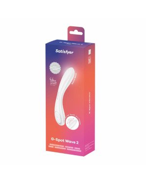Вібратор Satisfyer G-Spot Wave 2 White, імітує доторкання пальця Вібратор Satisfyer G-Spot Wave 2 White, імітує доторкання пальця