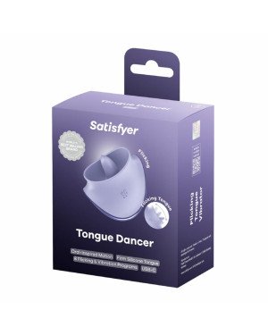 Вібростимулятор для клітора Satisfyer Tongue Dancer з язичком Вібростимулятор для клітора Satisfyer Tongue Dancer з язичком