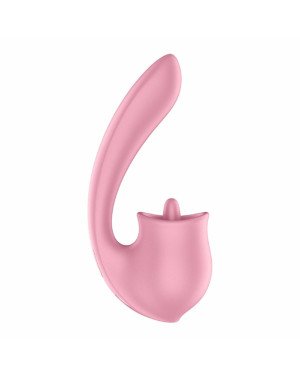 Вагінально-кліторальний вібратор Satisfyer Tongue Genius з язичком