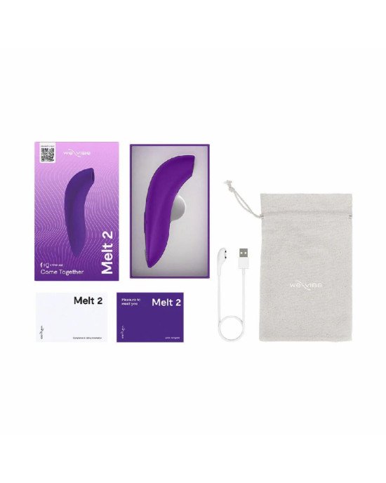 Вакуумний смарт-стимулятор для пар We-Vibe Melt 2 Purple Вакуумний смарт-стимулятор для пар We-Vibe Melt 2 Purple