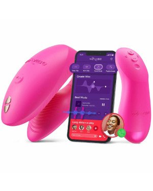 Смарт-вібратор для пар We-Vibe Chorus Pro Electric Pink