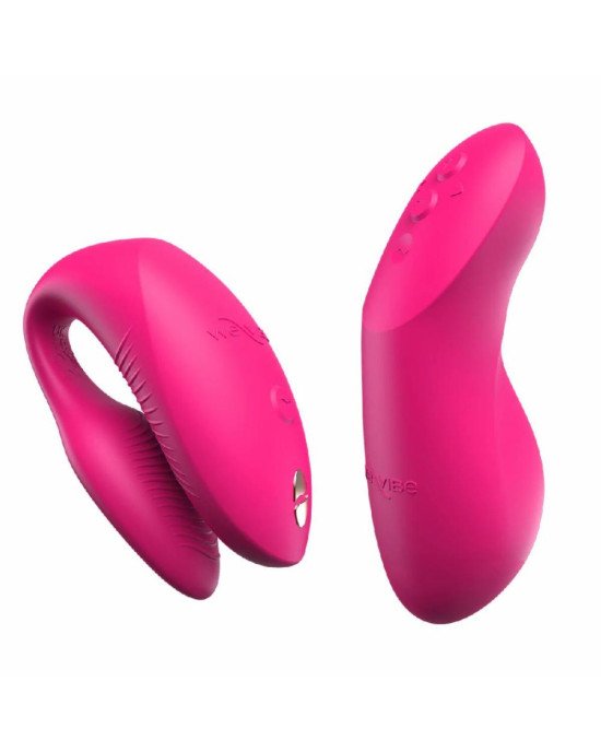 Смарт-вібратор для пар We-Vibe Chorus Pro Electric Pink Смарт-вібратор для пар We-Vibe Chorus Pro Electric Pink