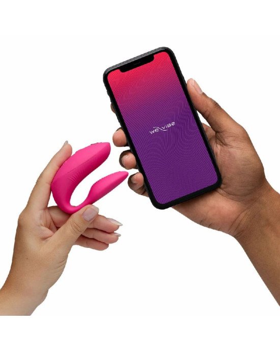 Смарт-вібратор для пар We-Vibe Chorus Pro Electric Pink Смарт-вібратор для пар We-Vibe Chorus Pro Electric Pink