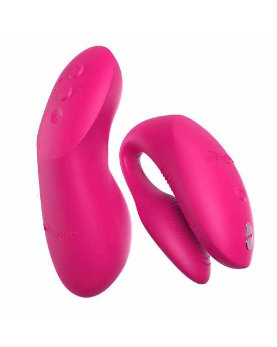 Смарт-вібратор для пар We-Vibe Chorus Pro Electric Pink Смарт-вібратор для пар We-Vibe Chorus Pro Electric Pink