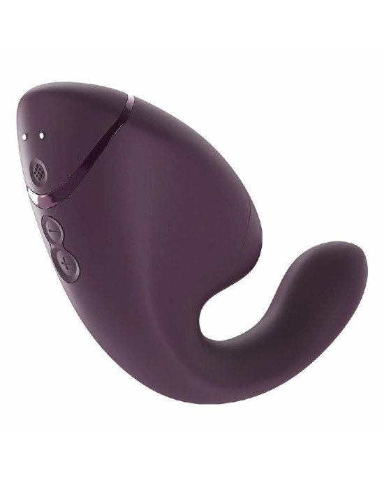 Подвійний вакуумний кліторальний стимулятор з вібрацією Womanizer Next Duo - Dark Purple Подвійний вакуумний кліторальний стимулятор з вібрацією Womanizer Next Duo - Dark Purple