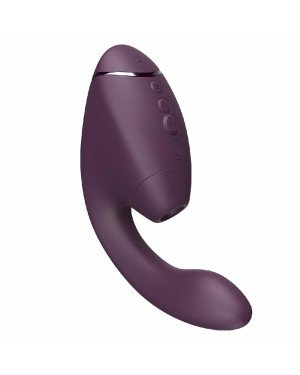 Подвійний вакуумний кліторальний стимулятор з вібрацією Womanizer Next Duo - Dark Purple
