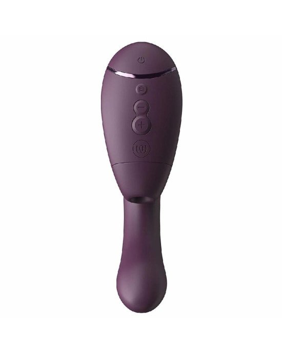 Подвійний вакуумний кліторальний стимулятор з вібрацією Womanizer Next Duo - Dark Purple Подвійний вакуумний кліторальний стимулятор з вібрацією Womanizer Next Duo - Dark Purple