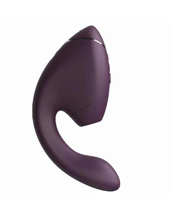 Подвійний вакуумний кліторальний стимулятор з вібрацією Womanizer Next Duo - Dark Purple Подвійний вакуумний кліторальний стимулятор з вібрацією Womanizer Next Duo - Dark Purple