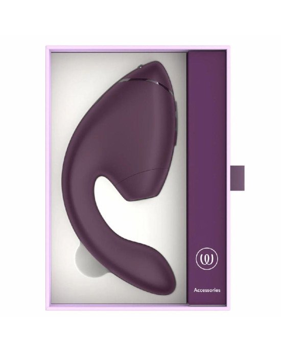 Подвійний вакуумний кліторальний стимулятор з вібрацією Womanizer Next Duo - Dark Purple Подвійний вакуумний кліторальний стимулятор з вібрацією Womanizer Next Duo - Dark Purple