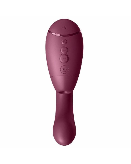 Подвійний вакуумний кліторальний стимулятор з вібрацією Womanizer Next Duo - Dusky Pink