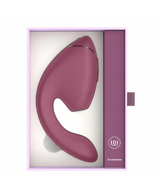 Подвійний вакуумний кліторальний стимулятор з вібрацією Womanizer Next Duo - Dusky Pink