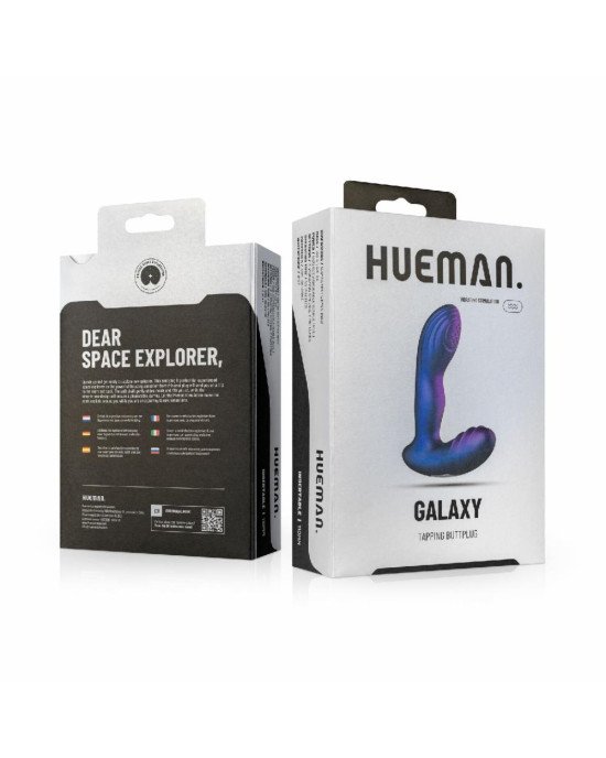 Анальна вібропробка з пульсацією Hueman - Galaxy Tapping Buttplug Анальна вібропробка з пульсацією Hueman - Galaxy Tapping Buttplug
