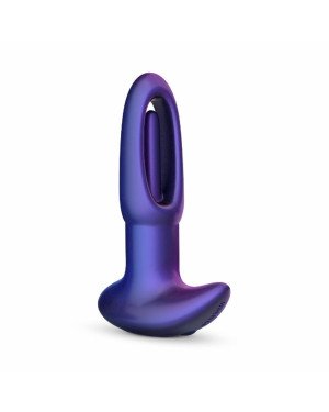 Анальна пробка з віброязичком Hueman - Voyager Butt Plug With Tapping