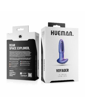 Анальна пробка з віброязичком Hueman - Voyager Butt Plug With Tapping Анальна пробка з віброязичком Hueman - Voyager Butt Plug With Tapping