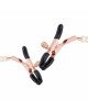 Затискачі для сосків з перлинним ланцюжком Rosy Gold - Nipple Clamps Pearls Затискачі для сосків з перлинним ланцюжком Rosy Gold - Nipple Clamps Pearls
