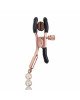 Затискачі для сосків з перлинним ланцюжком Rosy Gold - Nipple Clamps Pearls Затискачі для сосків з перлинним ланцюжком Rosy Gold - Nipple Clamps Pearls