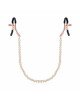 Затискачі для сосків з перлинним ланцюжком Rosy Gold - Nipple Clamps Pearls Затискачі для сосків з перлинним ланцюжком Rosy Gold - Nipple Clamps Pearls