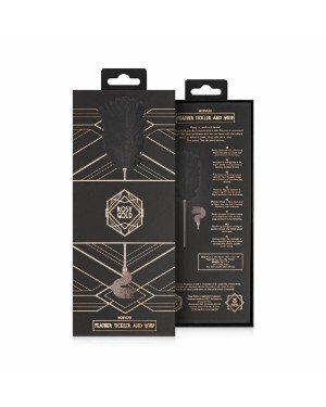 Лоскітка з металевим флогером Rosy Gold - Feather Tickler & Whip Лоскітка з металевим флогером Rosy Gold - Feather Tickler & Whip