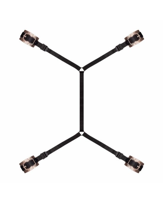 Фіксатор рук і ніг для ліжка Rosy Gold - Under-Mattress Restraint Set Фіксатор рук і ніг для ліжка Rosy Gold - Under-Mattress Restraint Set