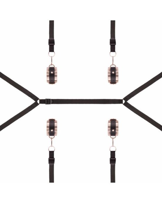 Фіксатор рук і ніг для ліжка Rosy Gold - Under-Mattress Restraint Set Фіксатор рук і ніг для ліжка Rosy Gold - Under-Mattress Restraint Set