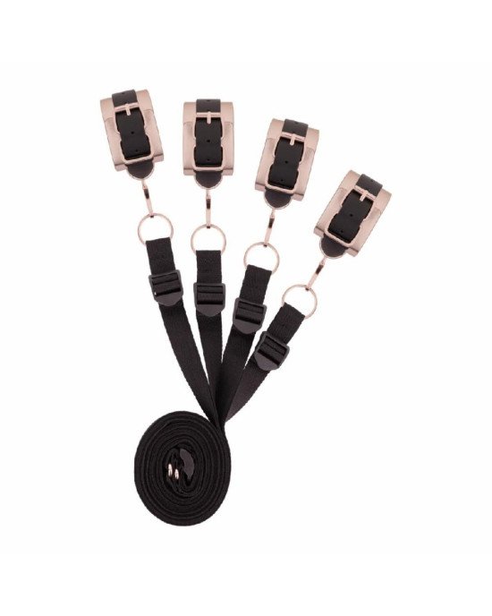 Фіксатор рук і ніг для ліжка Rosy Gold - Under-Mattress Restraint Set Фіксатор рук і ніг для ліжка Rosy Gold - Under-Mattress Restraint Set