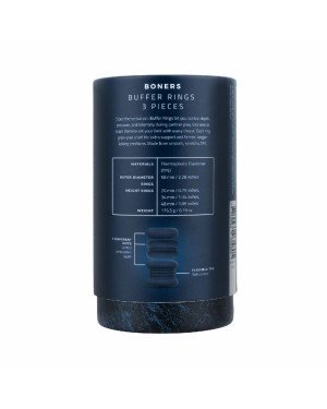 Набір ерекційних кілець Boners Buffer Rings 3 шт Набір ерекційних кілець Boners Buffer Rings 3 шт