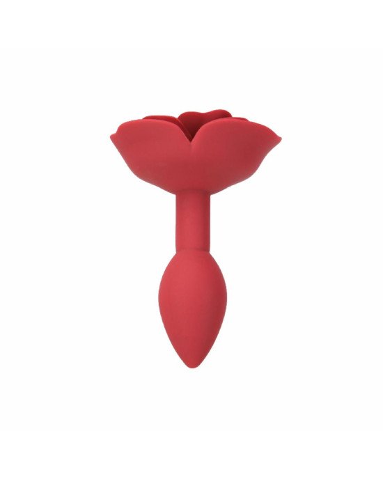 Силіконова анальна пробка Lux Active с розой - Red Rose Silicone Anal Plug Силіконова анальна пробка Lux Active с розой - Red Rose Silicone Anal Plug