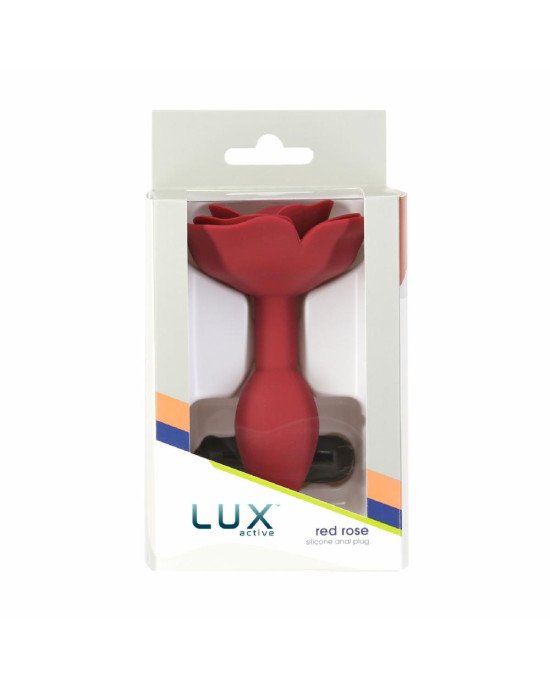 Силіконова анальна пробка Lux Active с розой - Red Rose Silicone Anal Plug Силіконова анальна пробка Lux Active с розой - Red Rose Silicone Anal Plug