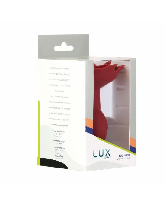 Силіконова анальна пробка Lux Active с розой - Red Rose Silicone Anal Plug Силіконова анальна пробка Lux Active с розой - Red Rose Silicone Anal Plug