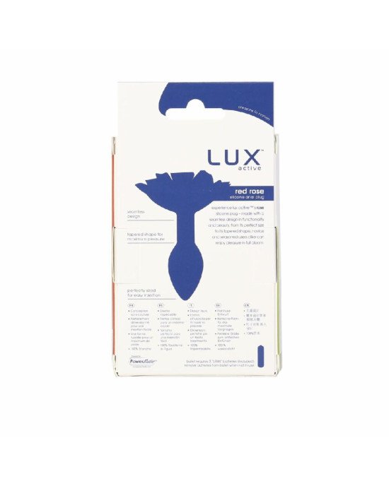 Силіконова анальна пробка Lux Active с розой - Red Rose Silicone Anal Plug Силіконова анальна пробка Lux Active с розой - Red Rose Silicone Anal Plug