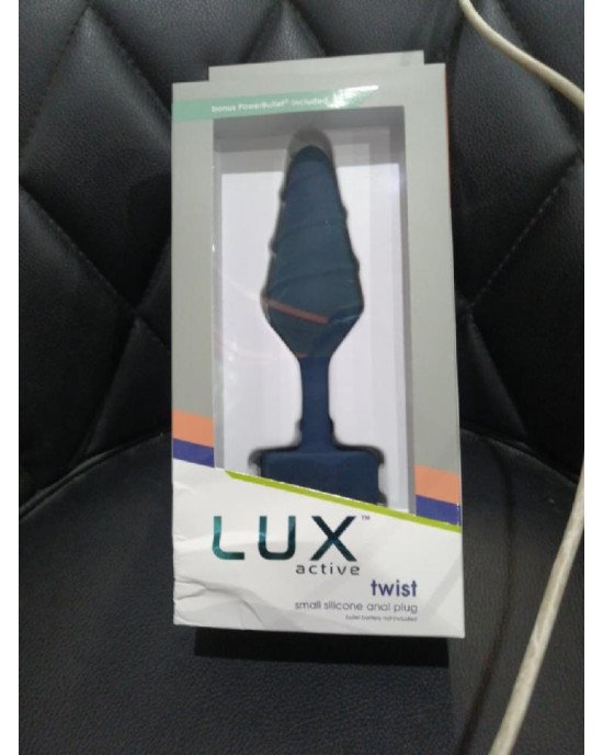Анальна пробка Lux Active Twist Plug Small Blue (м'яте паковання!!!) Анальна пробка Lux Active Twist Plug Small Blue (м'яте паковання!!!)