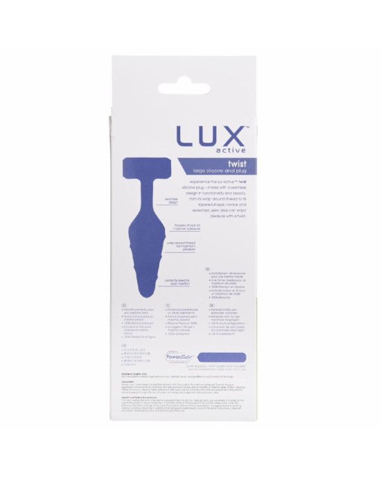Анальна пробка Lux Active Twist Plug Large Blue