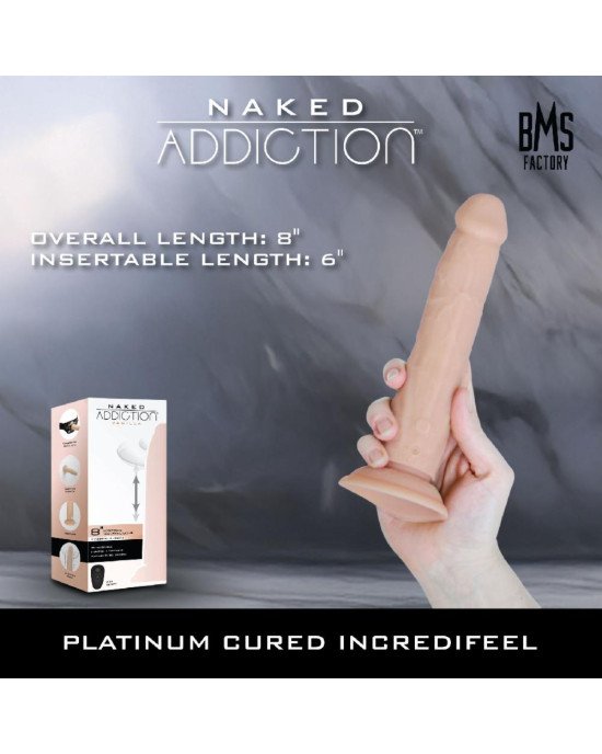 Фалоімітатор з ротацією та пульсацією Naked ADDICTION 8″ Rotating & Thrusting Dong - Vanilla Фалоімітатор з ротацією та пульсацією Naked ADDICTION 8″ Rotating & Thrusting Dong - Vanilla