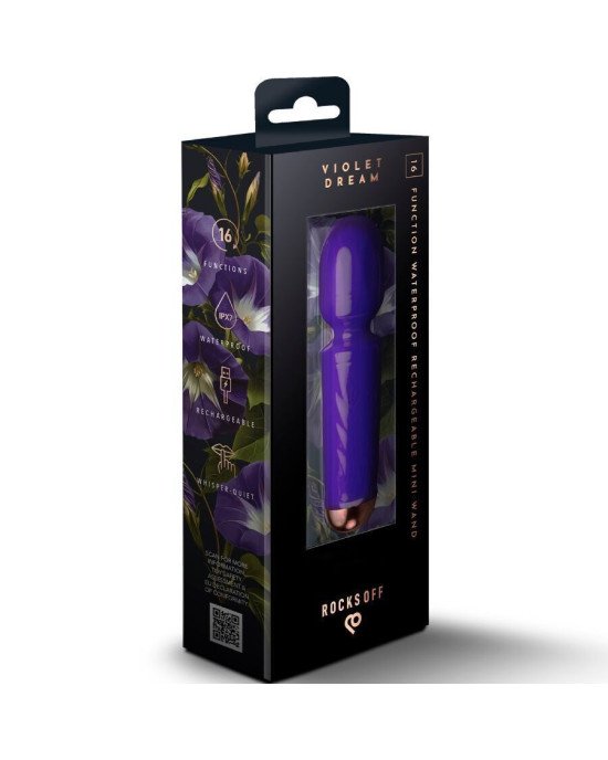 Вібромасажер Rocks Off Mini Wand Violet Dream, 16 режимів Вібромасажер Rocks Off Mini Wand Violet Dream, 16 режимів