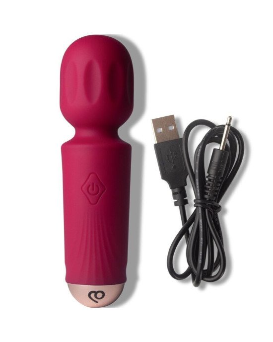 Вібромасажер Rocks Off Mini Wand Azalea Red, 16 режимів Вібромасажер Rocks Off Mini Wand Azalea Red, 16 режимів