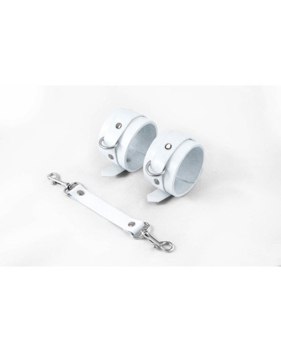 Наручники Feral Feelings - Hand Restraints White, натуральна шкіра Наручники Feral Feelings - Hand Restraints White, натуральна шкіра
