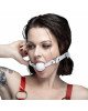Кляп силіконовий Feral Feelings Silicon Ball Gag White/White, білий ремінець, біла кулька