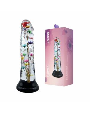 Дилдо Loviss Helichrysum Dildo, справжні квітки безсмертника всередині Дилдо Loviss Helichrysum Dildo, справжні квітки безсмертника всередині