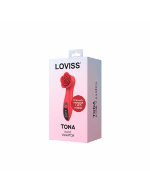 Розкішний вібратор для клітора Loviss Tona Rose Vibrator, у вигляді троянди, 9 режимів Розкішний вібратор для клітора Loviss Tona Rose Vibrator, у вигляді троянди, 9 режимів