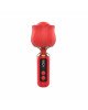 Вібромасажер Loviss Rose Mini Massage Wand Vibrator, головка у вигляді троянди, 9 режимів Вібромасажер Loviss Rose Mini Massage Wand Vibrator, головка у вигляді троянди, 9 режимів