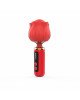 Вібромасажер Loviss Rose Mini Massage Wand Vibrator, головка у вигляді троянди, 9 режимів Вібромасажер Loviss Rose Mini Massage Wand Vibrator, головка у вигляді троянди, 9 режимів