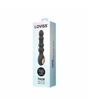 Анальний вібратор з пульсацією Loviss Thor Thrusting Anal Plug, 2 мотори Анальний вібратор з пульсацією Loviss Thor Thrusting Anal Plug, 2 мотори