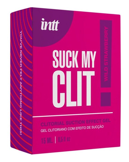 Смоктайзер для клітора Intt Suck My Clit Wild Strawberry (15 мл), полуниця, гель з ефектом посмоктування Смоктайзер для клітора Intt Suck My Clit Wild Strawberry (15 мл), полуниця, гель з ефектом посмоктування