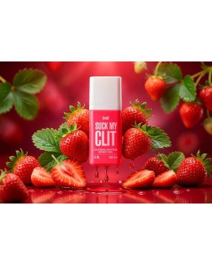 Смоктайзер для клітора Intt Suck My Clit Wild Strawberry (15 мл), полуниця, гель з ефектом посмоктування Смоктайзер для клітора Intt Suck My Clit Wild Strawberry (15 мл), полуниця, гель з ефектом посмоктування