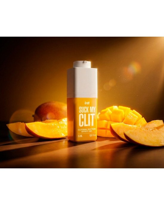 Смоктайзер для клітора Intt Suck My Clit Tropical Mango (15 мл), манго, гель з ефектом посмоктування Смоктайзер для клітора Intt Suck My Clit Tropical Mango (15 мл), манго, гель з ефектом посмоктування