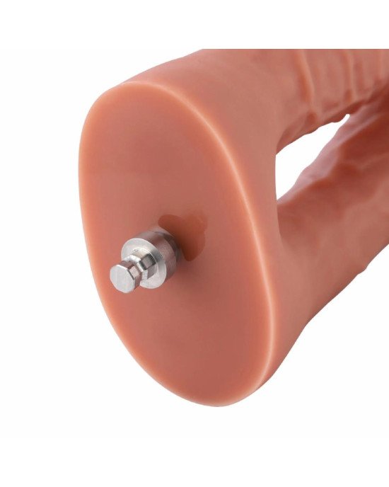 Подвійний фалоімітатор для секс-машин Hismith Silicone Double Penetrator Dildo, система KlicLok Подвійний фалоімітатор для секс-машин Hismith Silicone Double Penetrator Dildo, система KlicLok