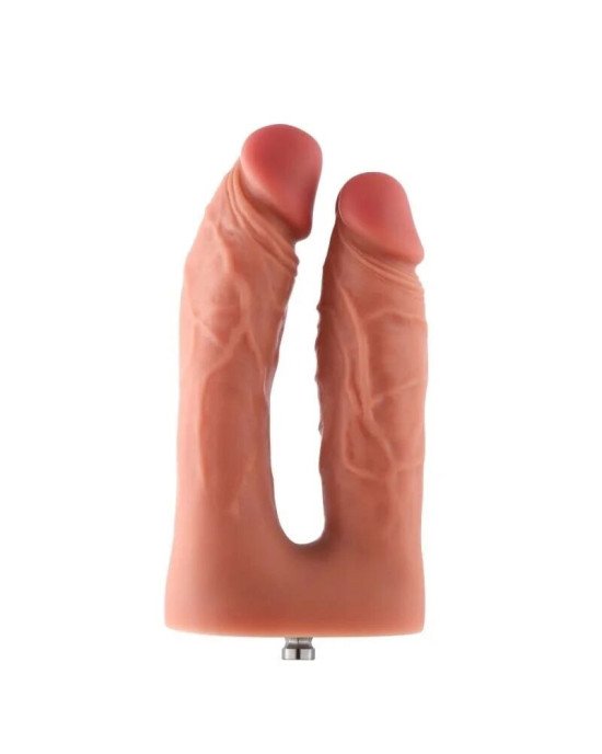 Подвійний фалоімітатор для секс-машин Hismith Silicone Double Penetrator Dildo, система KlicLok Подвійний фалоімітатор для секс-машин Hismith Silicone Double Penetrator Dildo, система KlicLok
