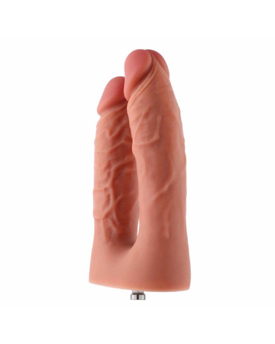 Подвійний фалоімітатор для секс-машин Hismith Silicone Double Penetrator Dildo, система KlicLok Подвійний фалоімітатор для секс-машин Hismith Silicone Double Penetrator Dildo, система KlicLok